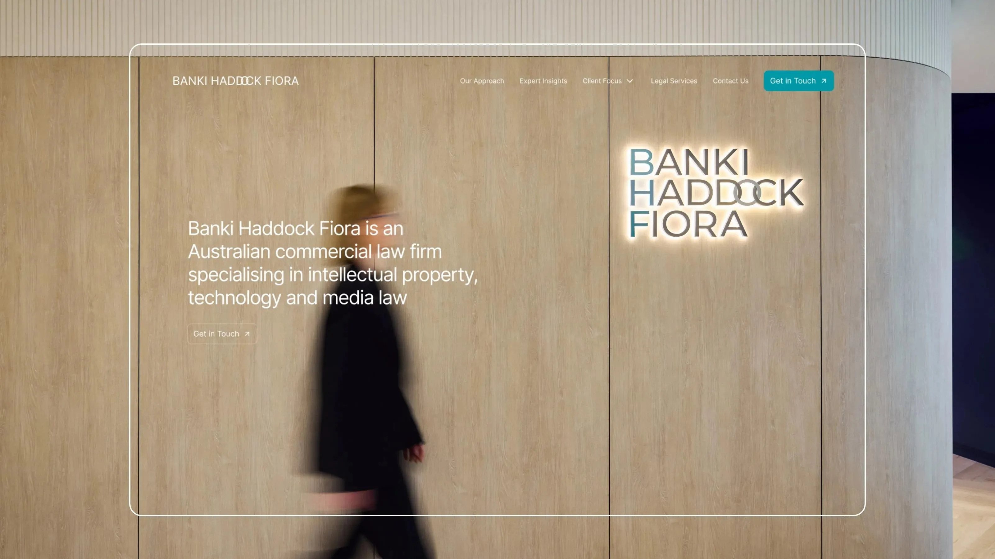 Banki Haddock Fiora website by Q Agency