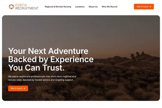 Fortis Recruitment website