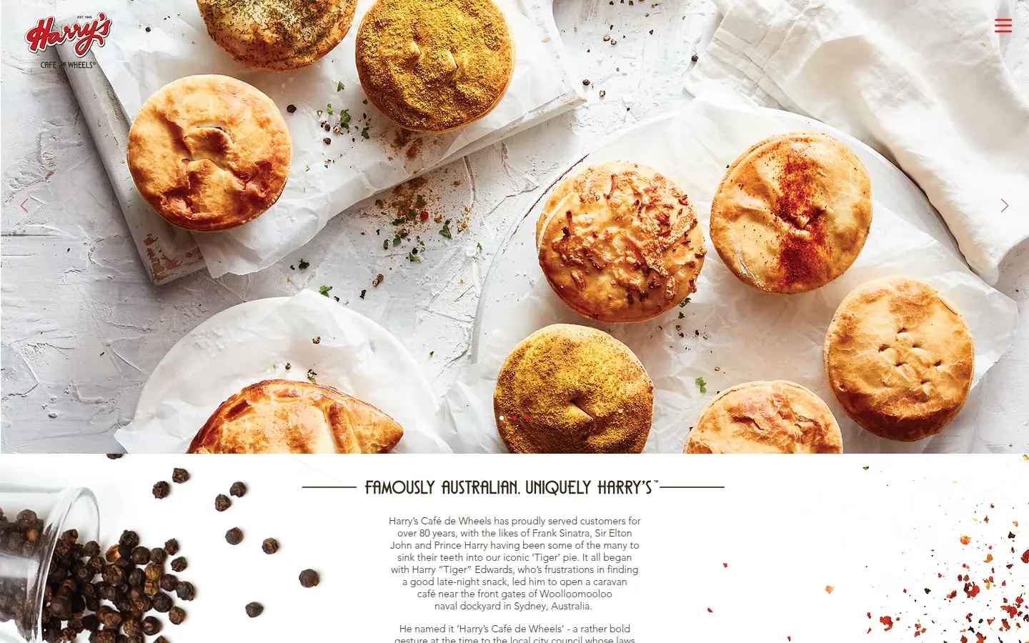 Harry's Cafe de Wheels results by Q Agency