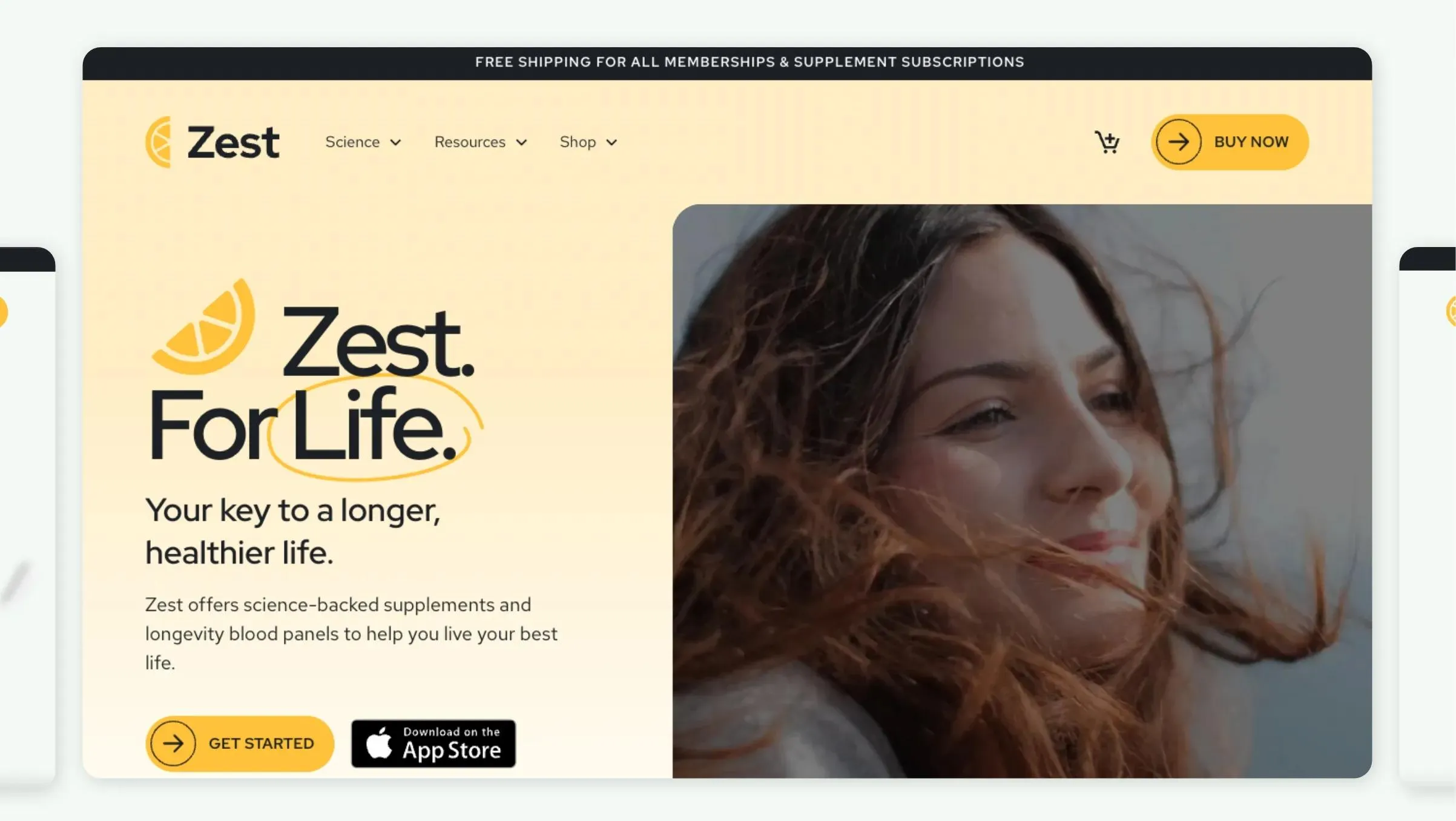 Zest Science website by Q Agency