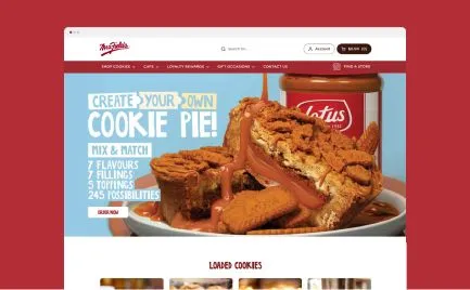 Mrs Fields Australia website results by Q Agency