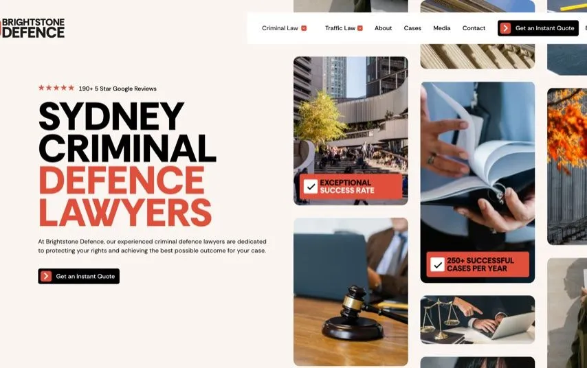 Brightstone Defence website homepage