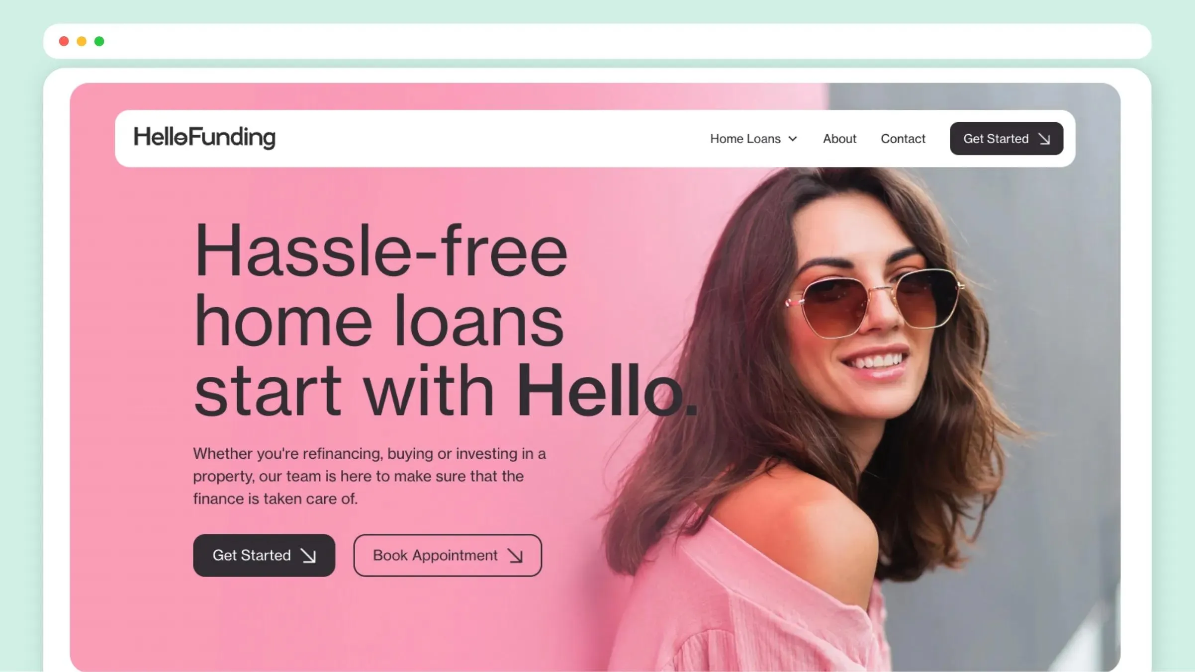 Hello Funding website by Q Agency