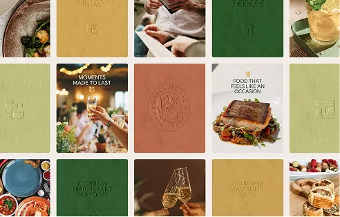 Brell House Instagram grid by Q Agency
