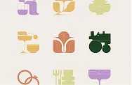 Brell House icon set by Q Agency