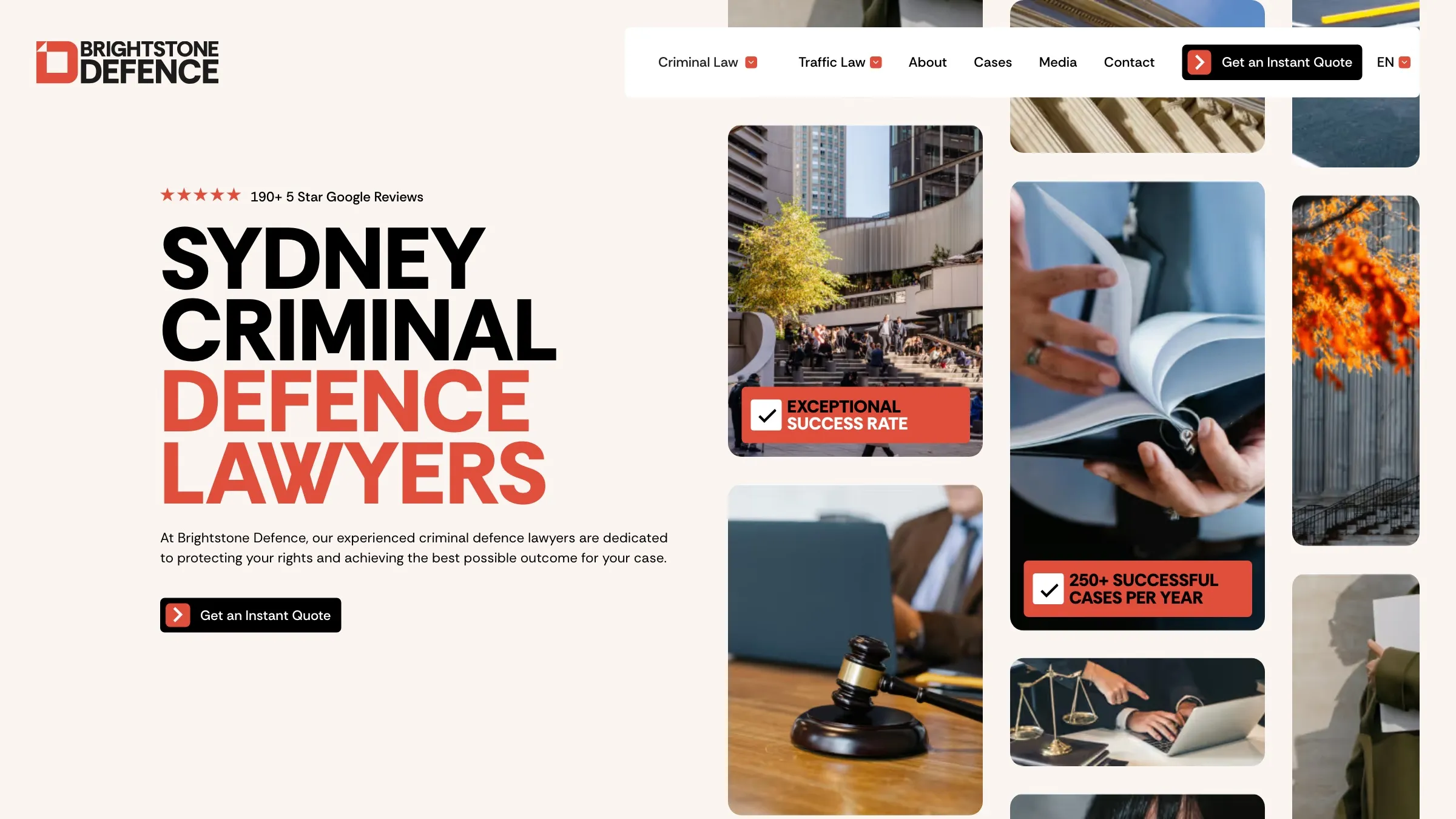 Brightstone Defence brand and website by Q Agency