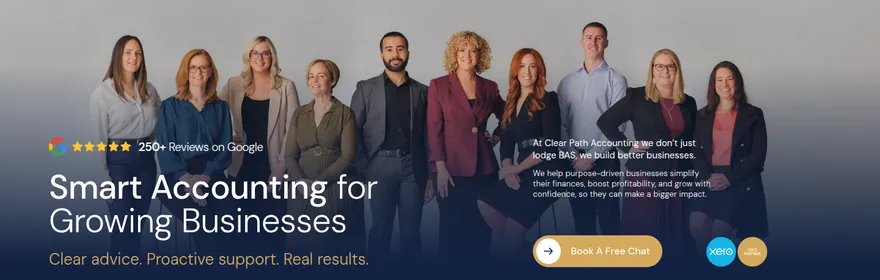 Clear Path Accounting website, a client of Q Agency