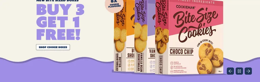 Cookieman website, a client of Q Agency