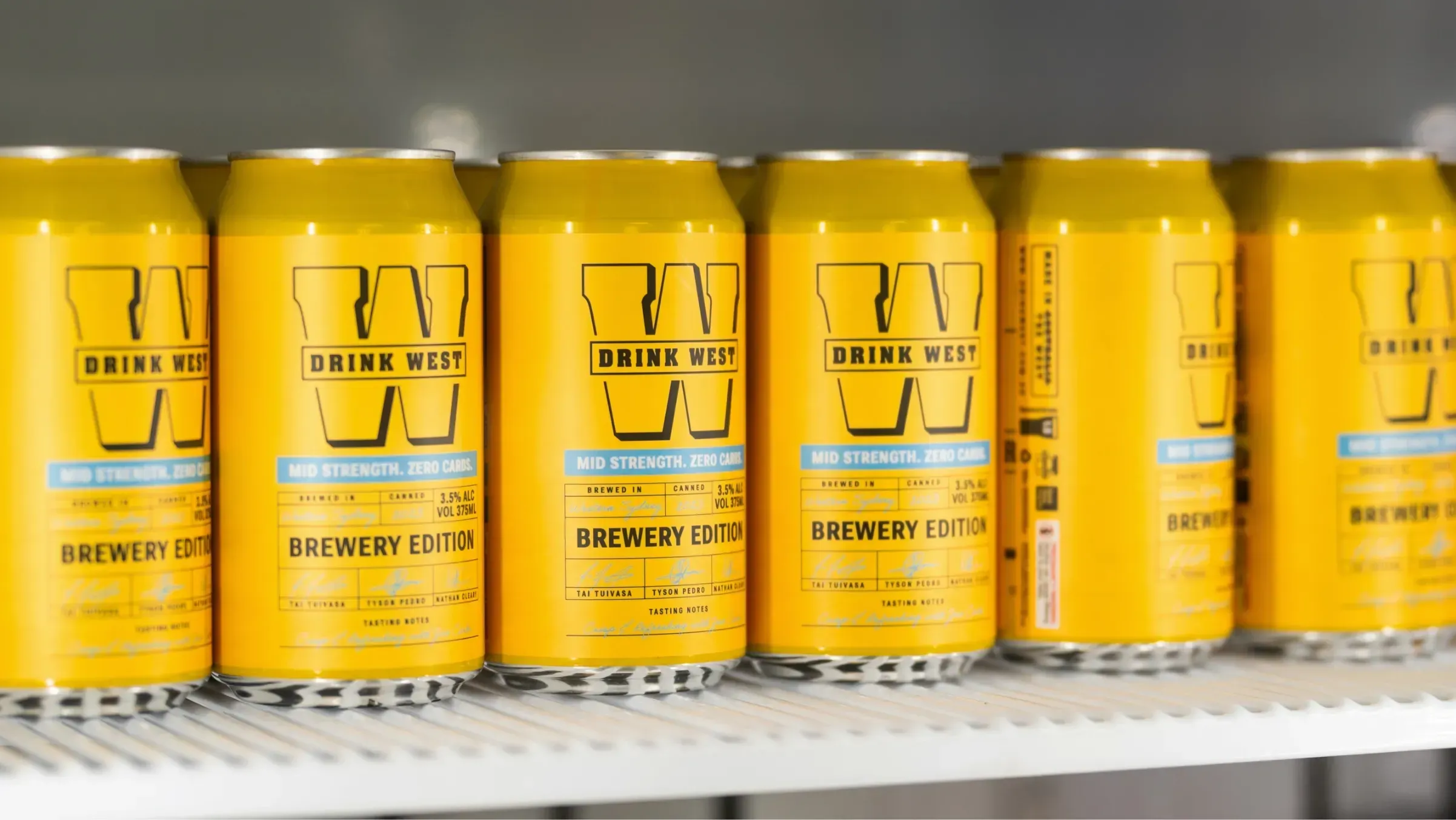 Drink West Brand voice and can copy