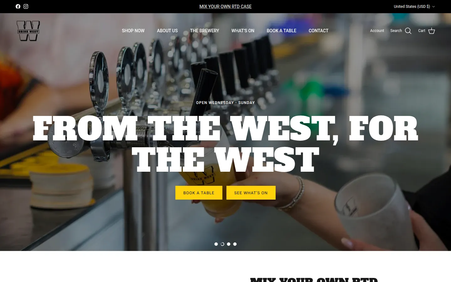 Drink West website