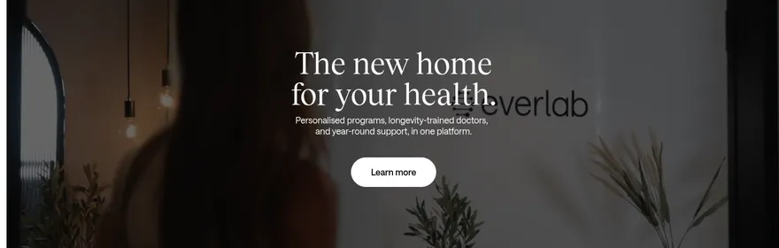 Everlab website, a client of Q Agency