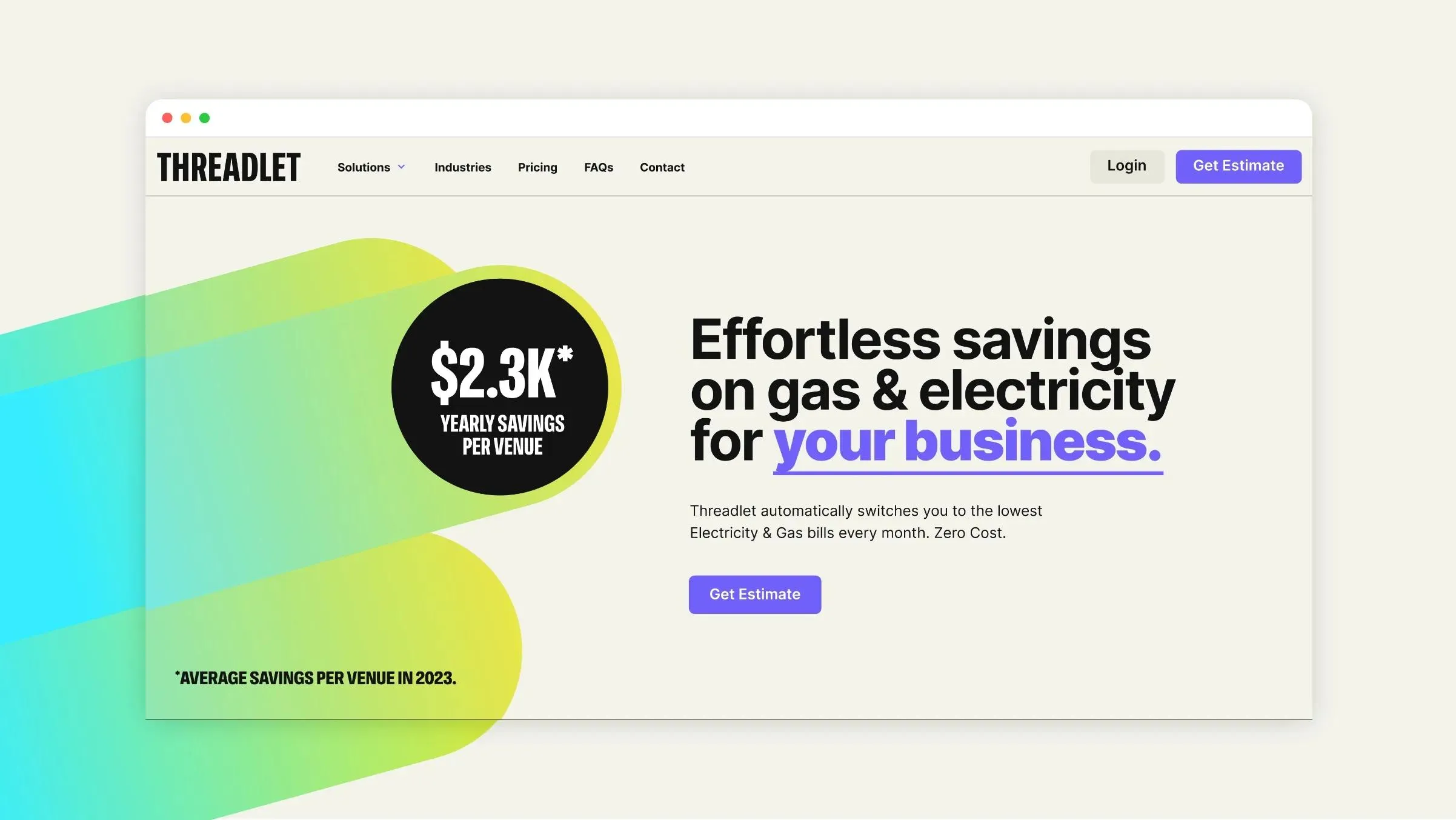 Termina website by Q Agency