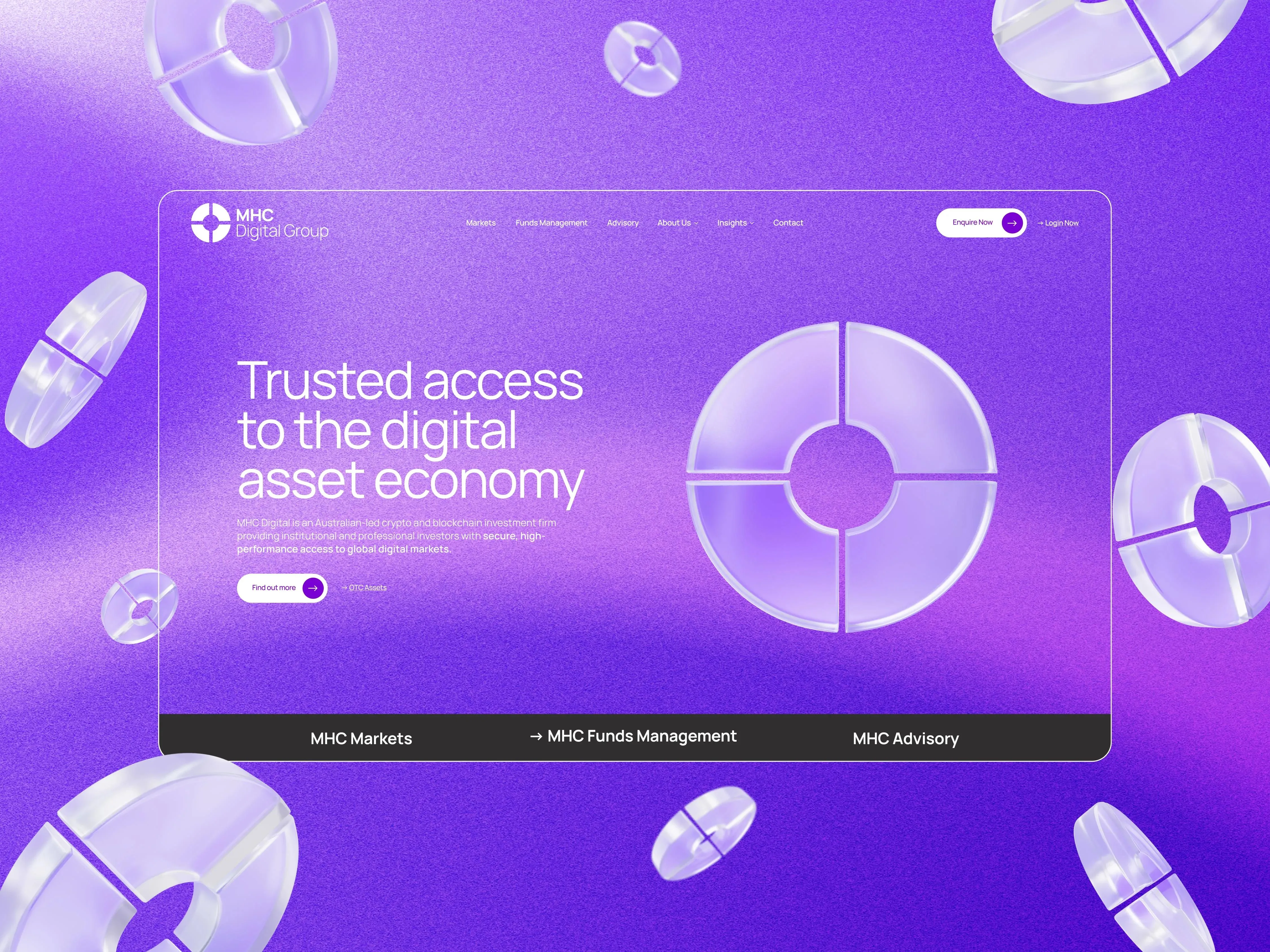 MHC Digital Group website by Q Agency