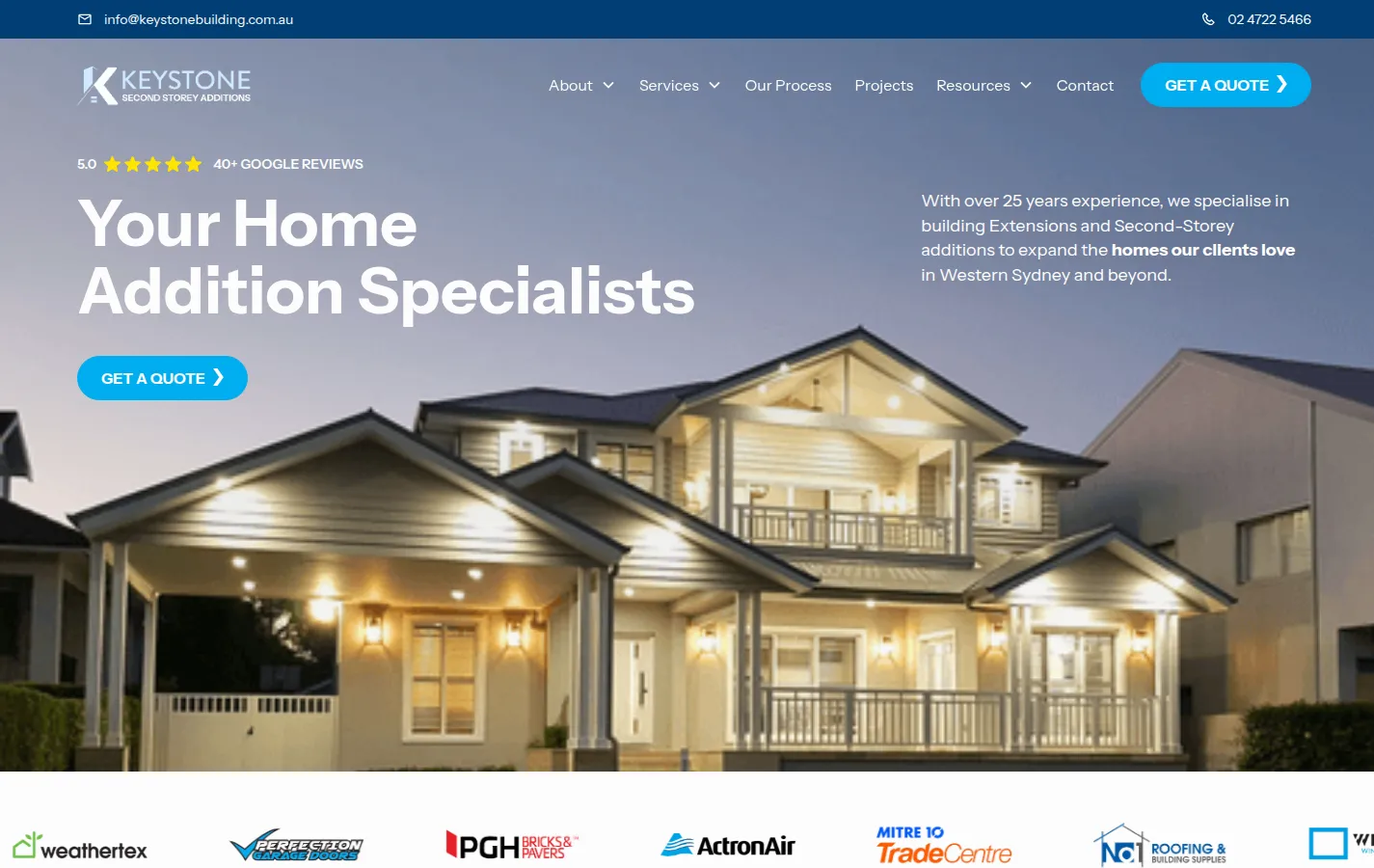 Keystone website