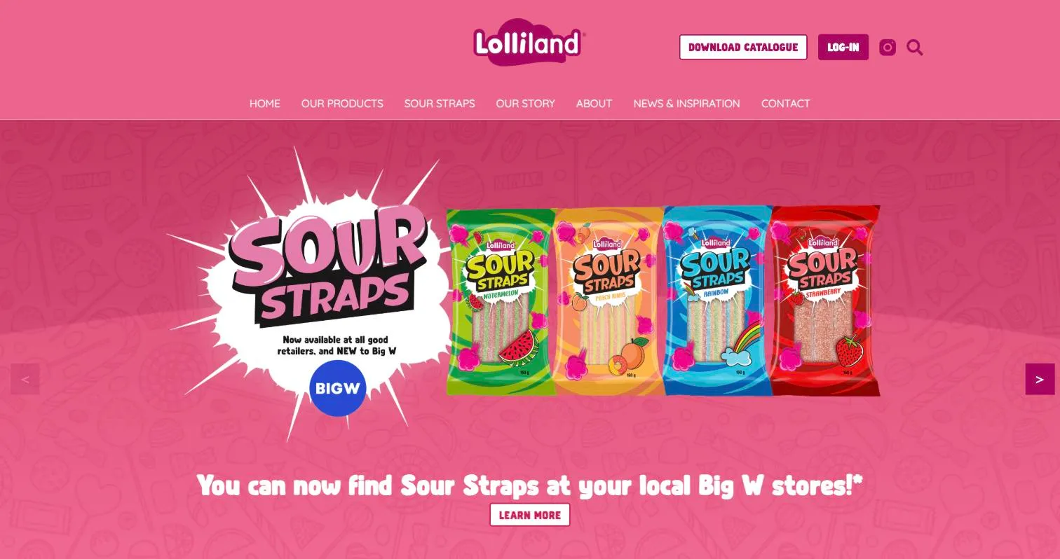 Lolliland website