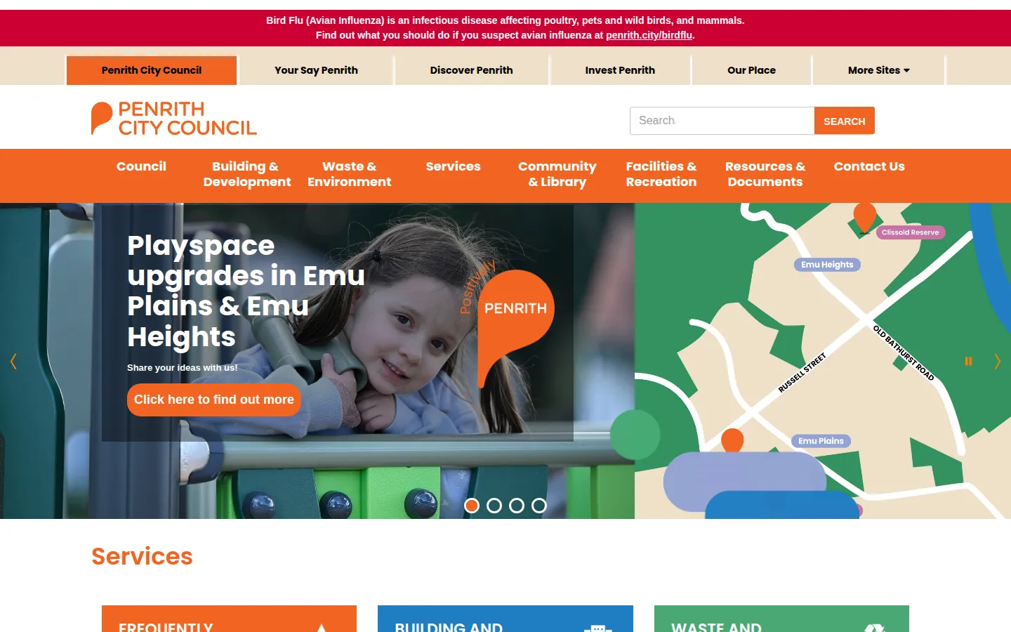 Penrith City Council website