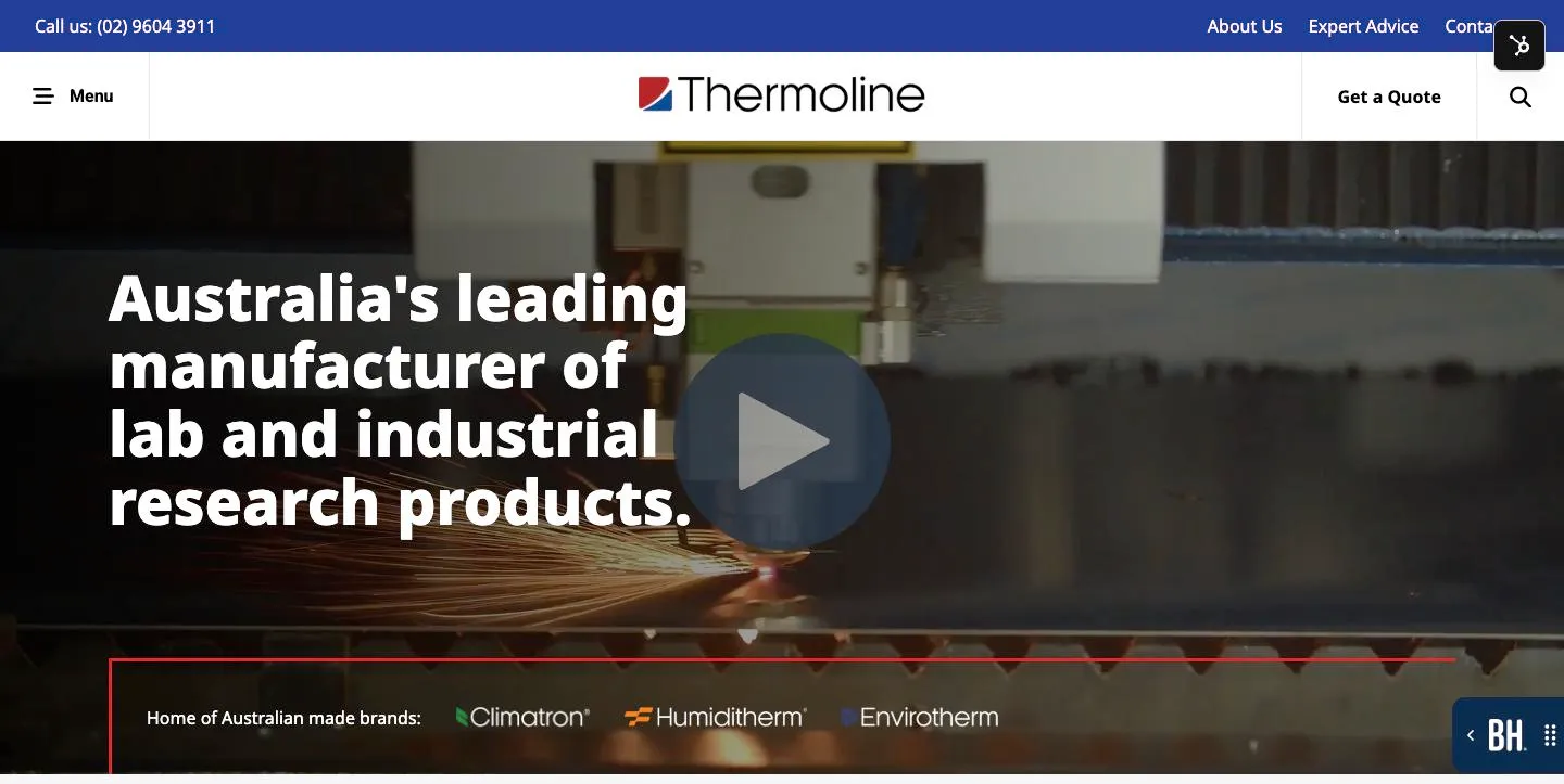 Thermoline website