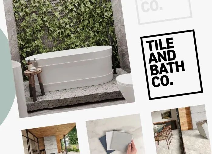 Tile and Bath Co Meta ad, outdoor tiles and pool mosaics