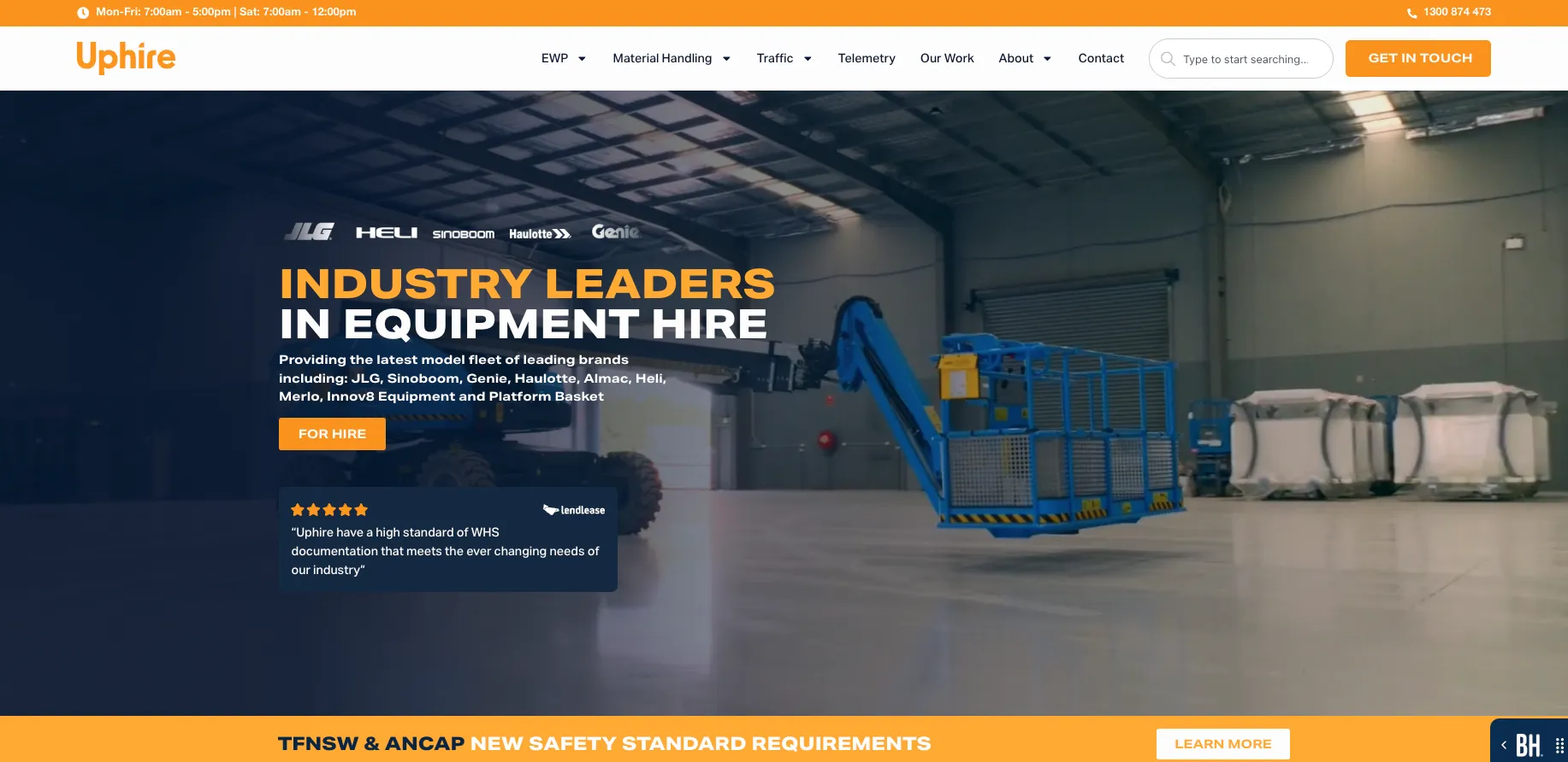 Uphire website