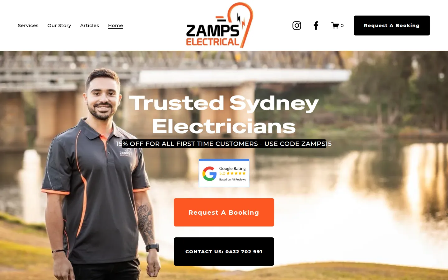 Zamps website